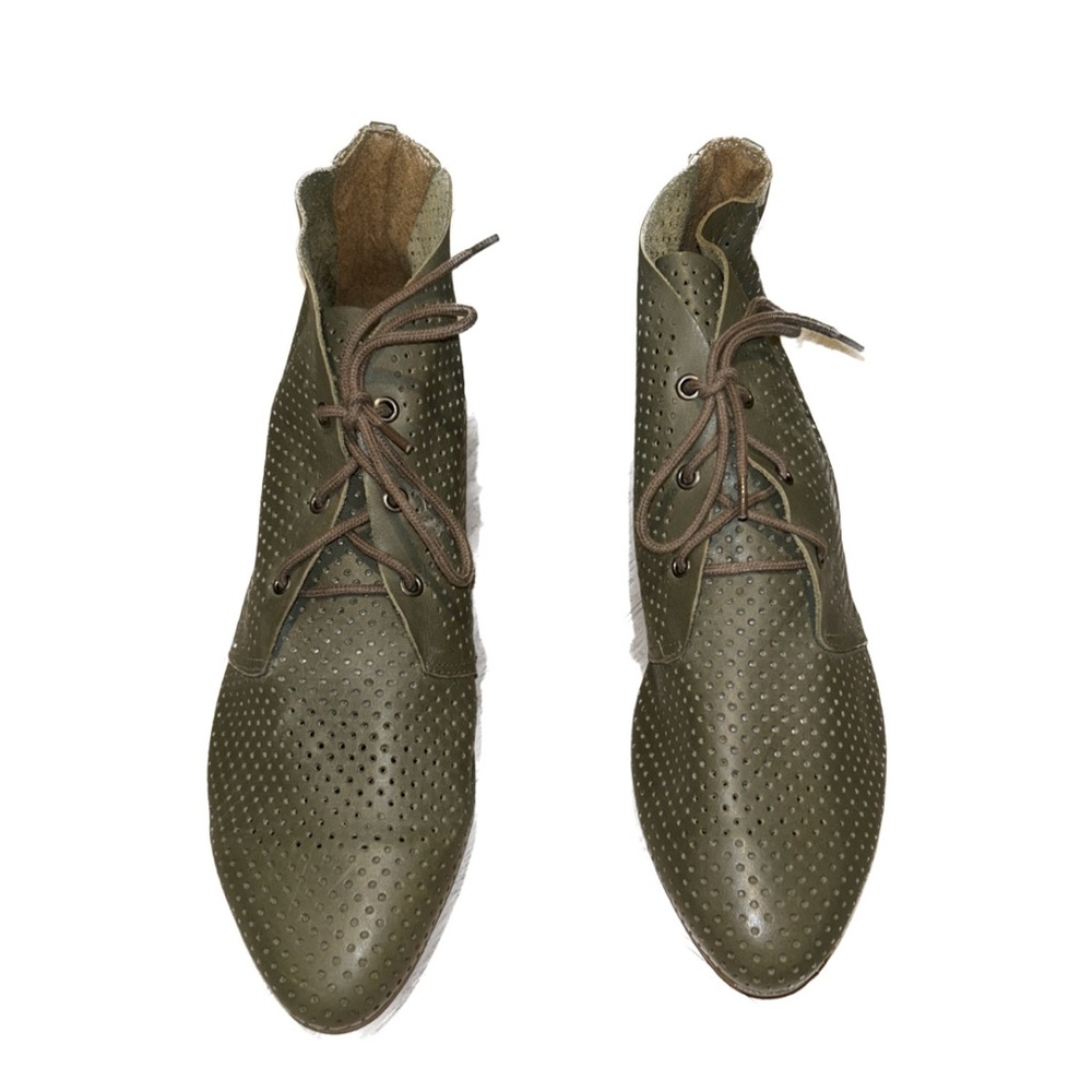 Green loafers